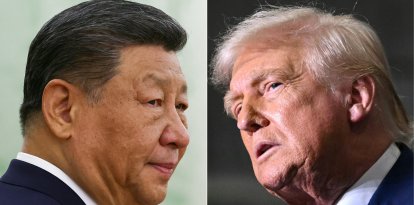 El presidente Xi Jinping y el presidente Donald Trump