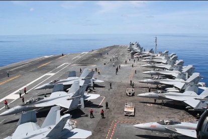 USS Nimitz in a file image.