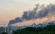 Smoke billows from an explosion at the Islamic Republic of Iran Broadcasting (IRIB) building in Tehran
