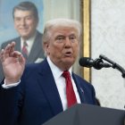 Trump en el Salón Ovál/ Chris Kleponis